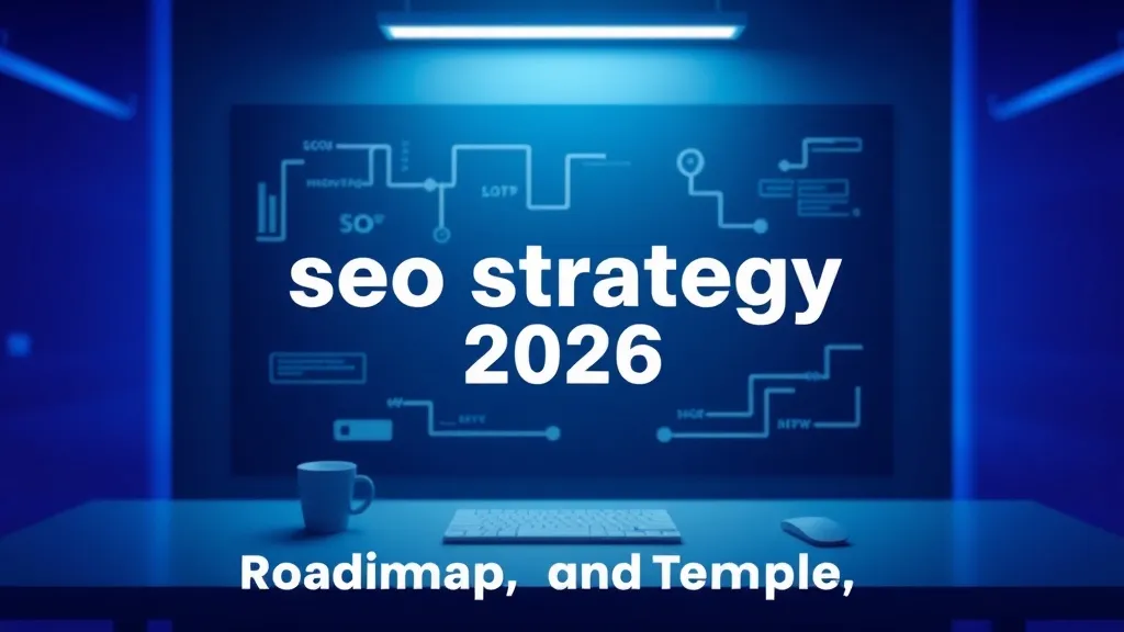 seo strategy 2026: Roadmap & Templates - Professional Swiss-style featured image | Truescho.com