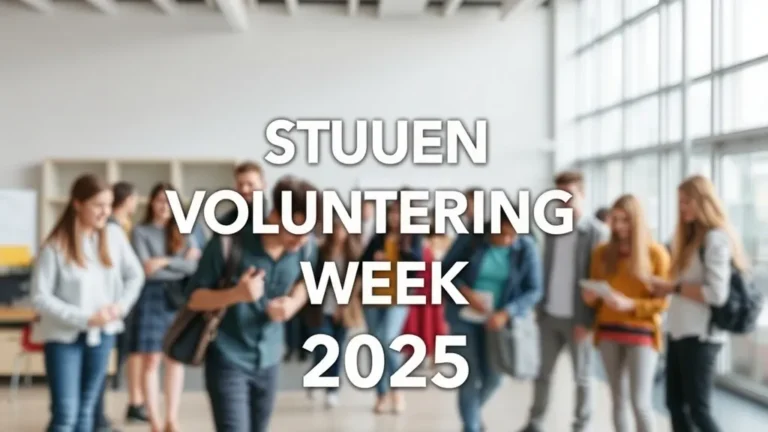 Student Volunteering Week 2025 - Professional Swiss-style featured image | Truescho.com