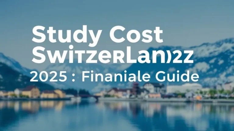 Study Cost Switzerland 2025: Financial Guide - Professional Swiss-style featured image | Truescho.com
