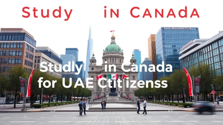 Study in Canada for UAE Citizens: 2026 Guide - Professional Swiss-style featured image | Truescho.com