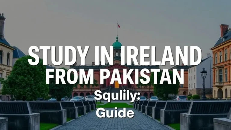 Study in Ireland from Pakistan: Guide - Professional Swiss-style featured image | Truescho.com