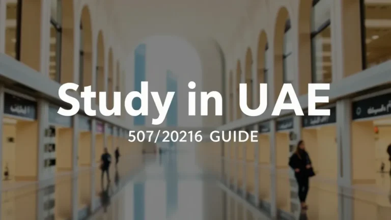 Study in UAE Cost Breakdown: 2026 Guide - Professional Swiss-style featured image | Truescho.com