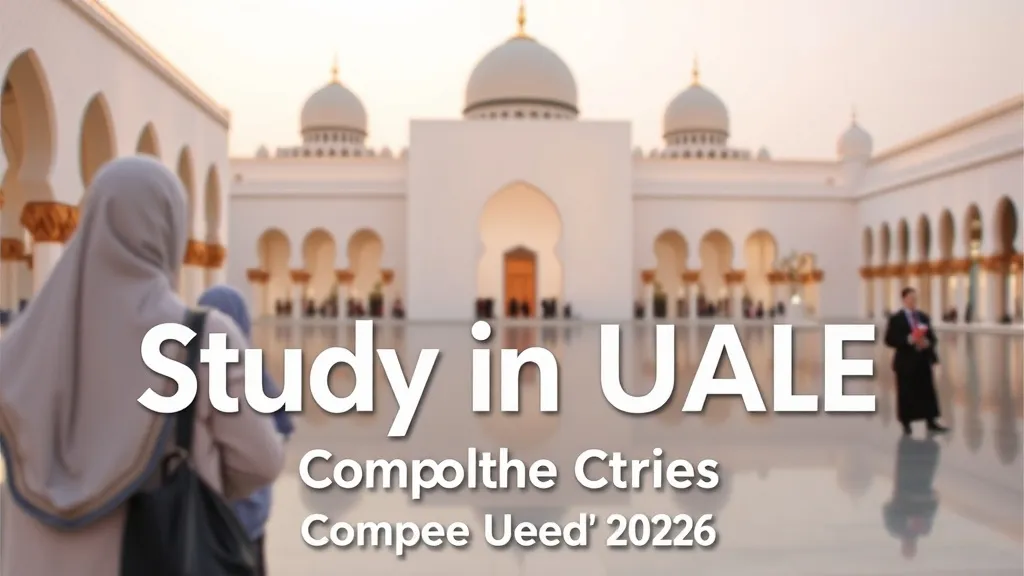 Study in UAE from India: Complete Guide 2026 - Professional Swiss-style featured image | Truescho.com