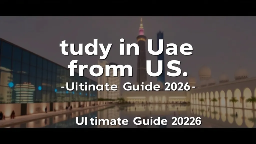 Study in UAE from US: Ultimate Guide 2026 - Professional Swiss-style featured image | Truescho.com