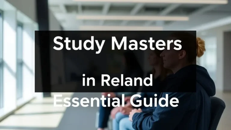 Study Masters in Ireland: Essential Guide - Professional Swiss-style featured image | Truescho.com