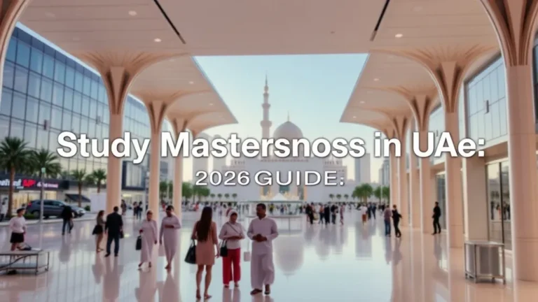Study Masters Programs in UAE: 2026 Guide - Professional Swiss-style featured image | Truescho.com