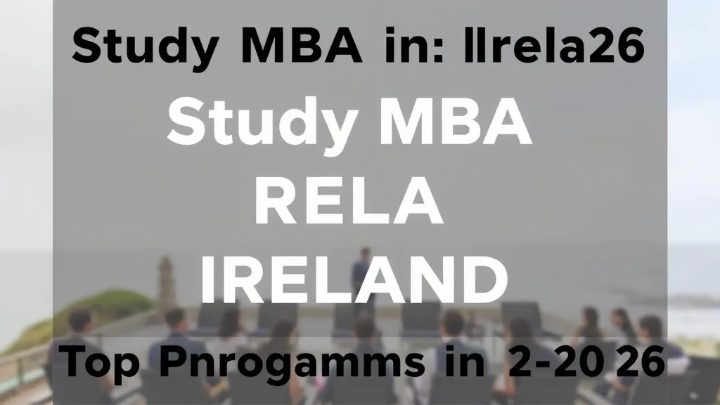 Study MBA in Ireland: Top Programs 2026 - Professional Swiss-style featured image | Truescho.com