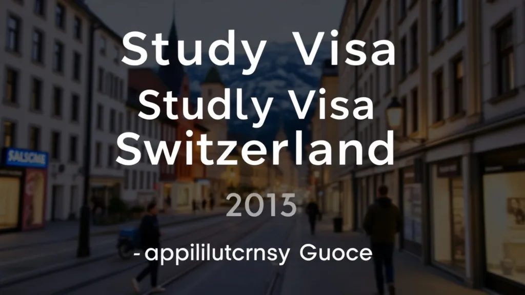 Study Visa Switzerland 2025: Application Guide - Professional Swiss-style featured image | Truescho.com