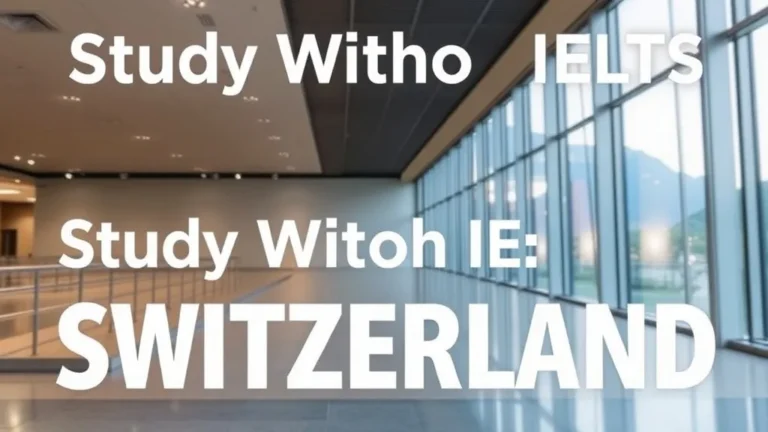 Study Without IELTS Switzerland 2025: Options - Professional Swiss-style featured image | Truescho.com