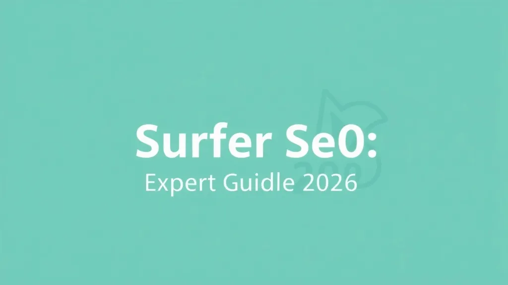 Surfer Seo: Expert Guide 2026 - Professional Swiss-style featured image | Truescho.com