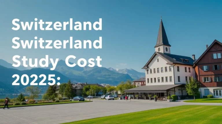 Switzerland Study Cost 2025: Student Budget - Professional Swiss-style featured image | Truescho.com