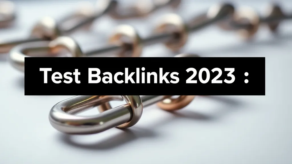 Test Backlinks 2025: Quality Assessment - Professional Swiss-style featured image | Truescho.com