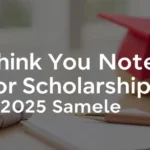 Thank You Note for Scholarship: 2025 Samples - Professional Swiss-style featured image | Truescho.com
