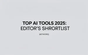 Top AI Tools 2025: Editor’s Shortlist - Professional Swiss-style featured image | Truescho.com