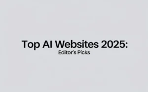 Top AI Websites 2025: Editor’s Picks - Professional Swiss-style featured image | Truescho.com