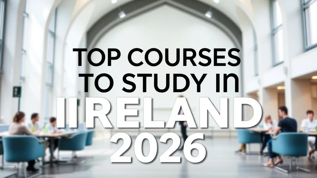 Top Courses to Study in Ireland 2026 - Professional Swiss-style featured image | Truescho.com