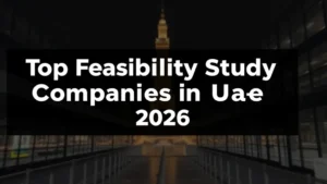Top Feasibility Study Companies in UAE 2026 - Professional Swiss-style featured image | Truescho.com