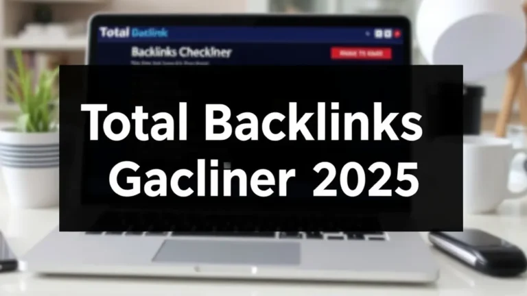 Total Backlinks Checker 2025: Count Tool - Professional Swiss-style featured image | Truescho.com