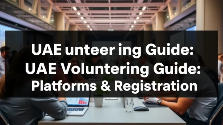 UAE Volunteering Guide: Platforms & Registration - Professional Swiss-style featured image | Truescho.com