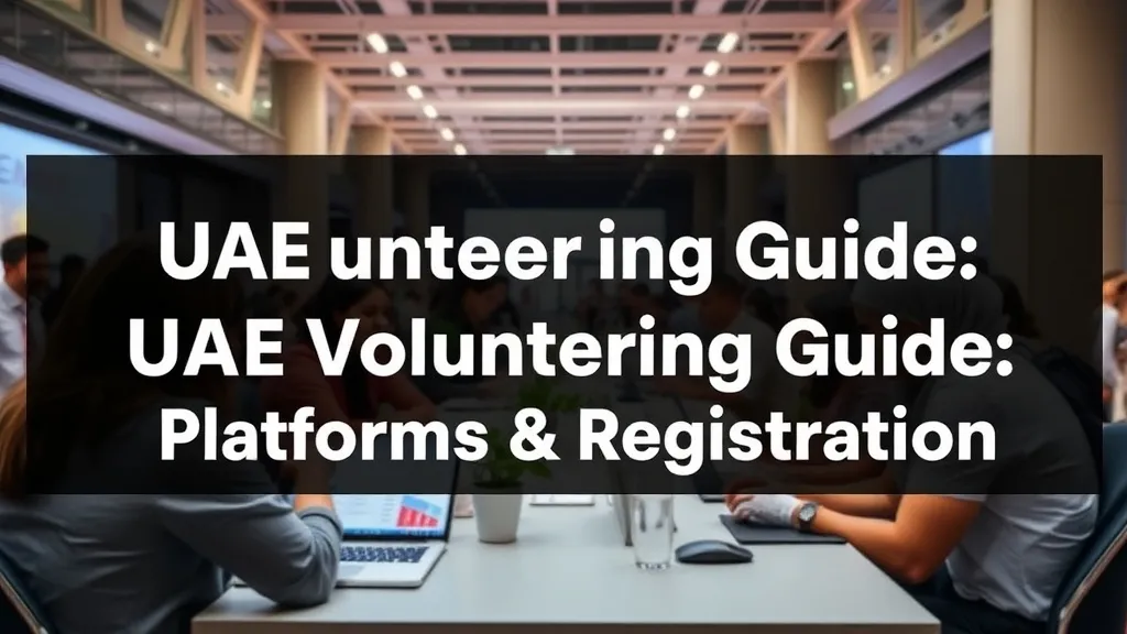 UAE Volunteering Guide: Platforms & Registration - Professional Swiss-style featured image | Truescho.com