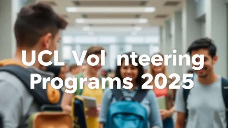 UCL Volunteering Programs 2025 - Professional Swiss-style featured image | Truescho.com