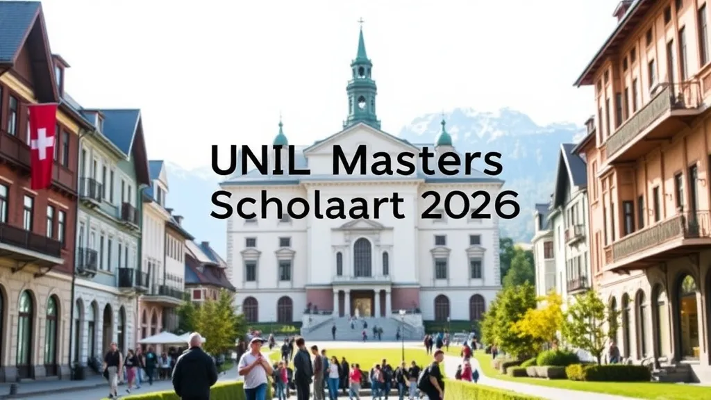 UNIL Masters Scholarship 2026 in Switzerland - Professional Swiss-style featured image | Truescho.com