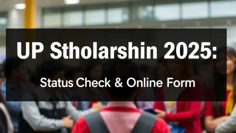 UP Scholarship 2025: Status Check & Online Form - Professional Swiss-style featured image | Truescho.com