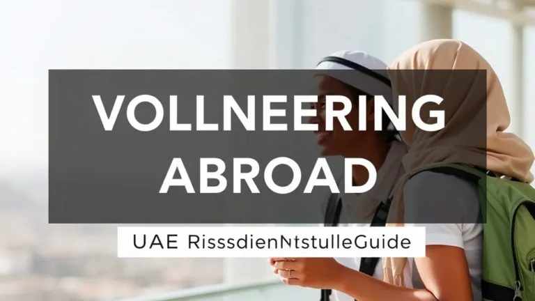 Volunteering Abroad: UAE Residents Guide - Professional Swiss-style featured image | Truescho.com