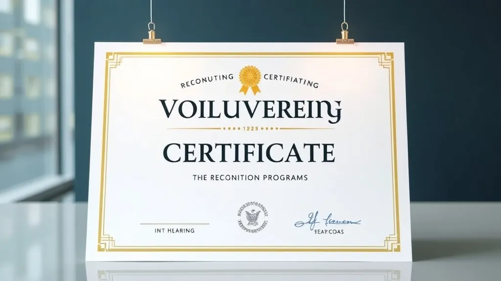 Volunteering Certificate: Recognition Programs - Professional Swiss-style featured image | Truescho.com