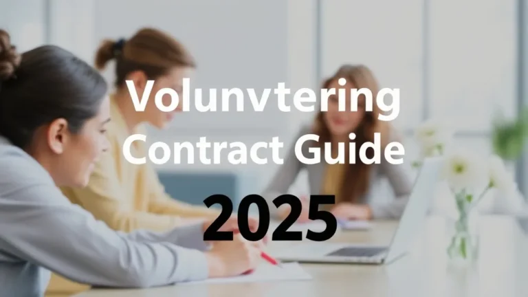 Volunteering Contract Guide 2025 - Professional Swiss-style featured image | Truescho.com