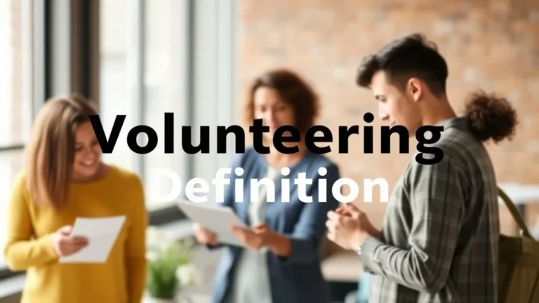Volunteering Definition: Legal & Social Aspects - Professional Swiss-style featured image | Truescho.com