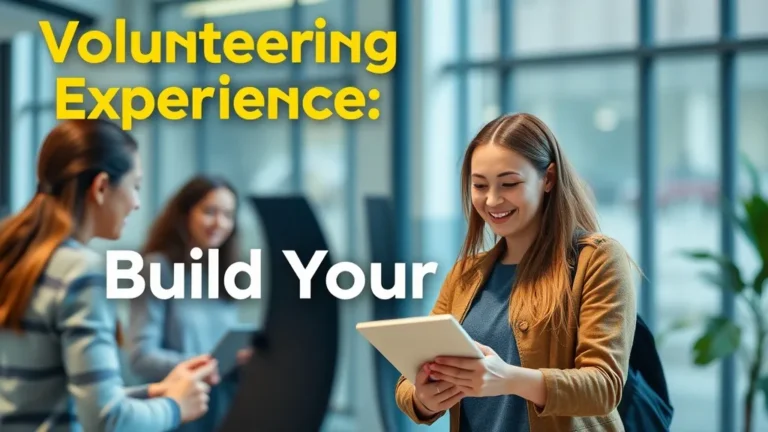 Volunteering Experience: Build Your CV - Professional Swiss-style featured image | Truescho.com