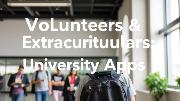 Volunteering & Extracurriculars: University Apps - Professional Swiss-style featured image | Truescho.com