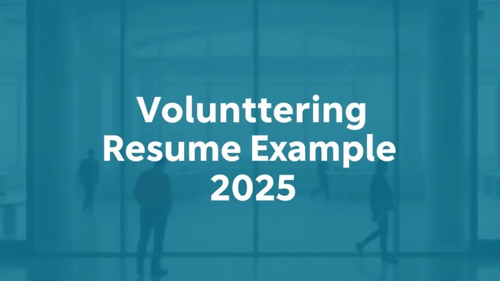 Volunteering Resume Examples 2025 - Professional Swiss-style featured image | Truescho.com