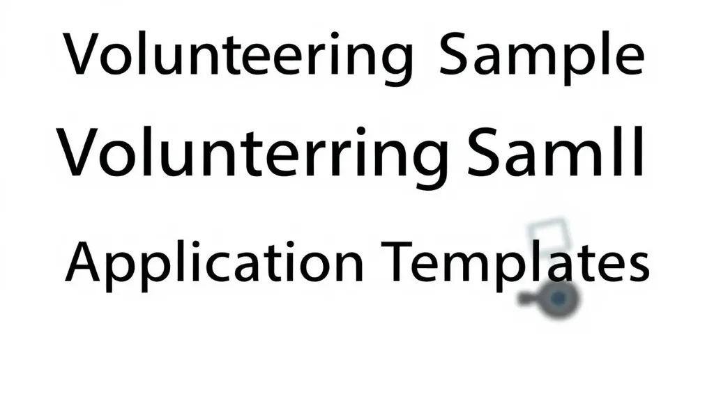 Volunteering Sample: Application Templates - Professional Swiss-style featured image | Truescho.com