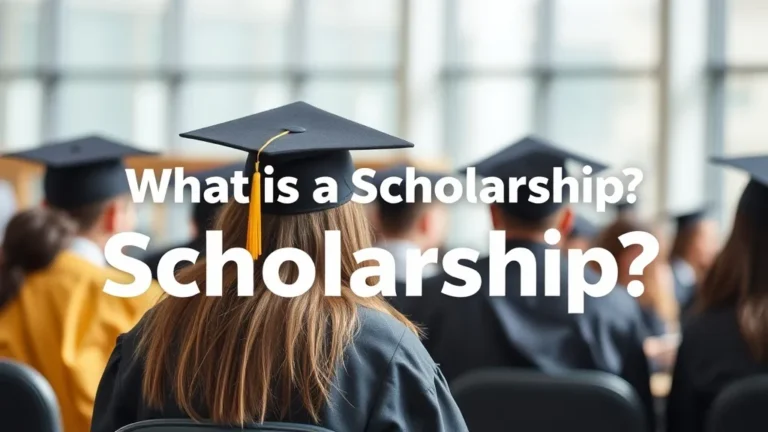 What is a Scholarship? A Simple Guide for 2025 - Professional Swiss-style featured image | Truescho.com