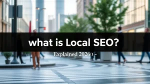 what is local seo? Explained 2026 - Professional Swiss-style featured image | Truescho.com