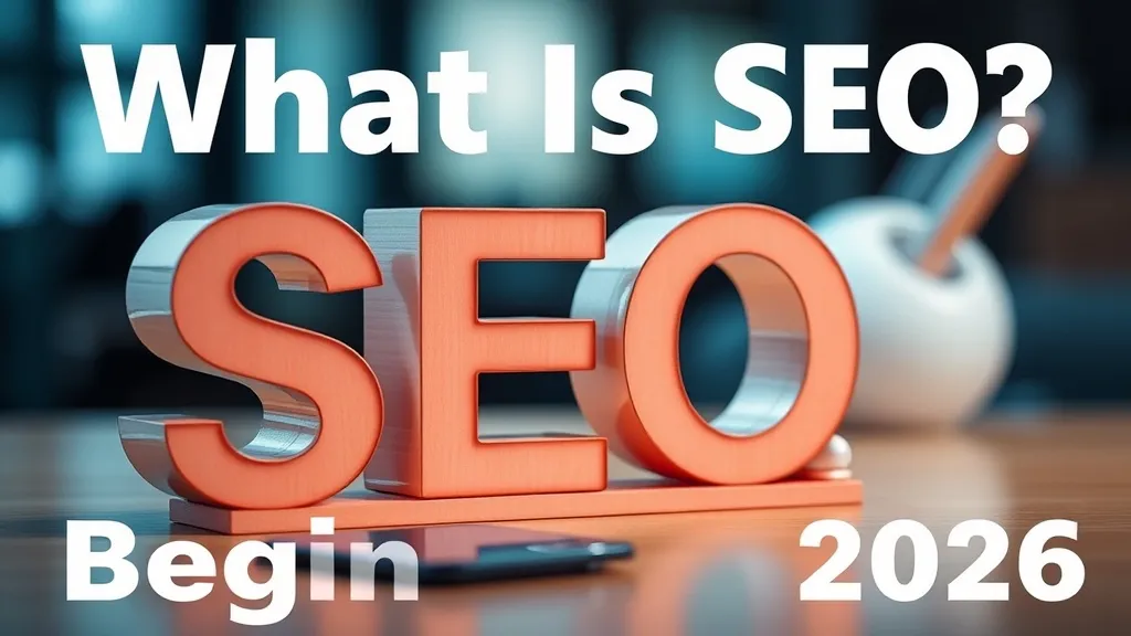 What Is SEO: Beginner's Guide 2026 - Professional Swiss-style featured image | Truescho.com