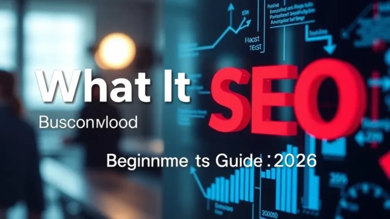 What Is SEO: Beginner's Guide 2026 - Professional Swiss-style featured image | Truescho.com