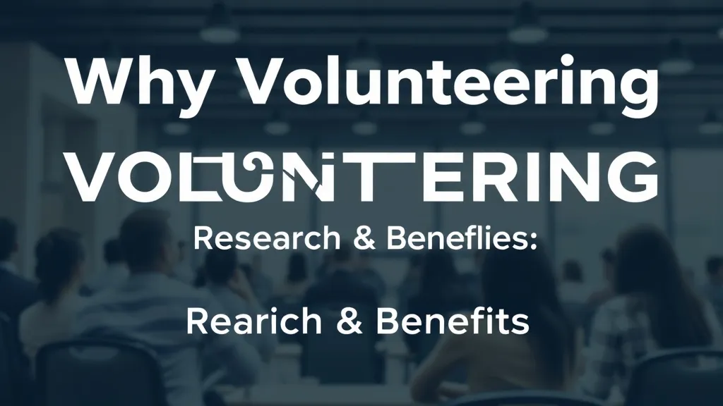 Why Volunteering Matters: Research & Benefits - Professional Swiss-style featured image | Truescho.com