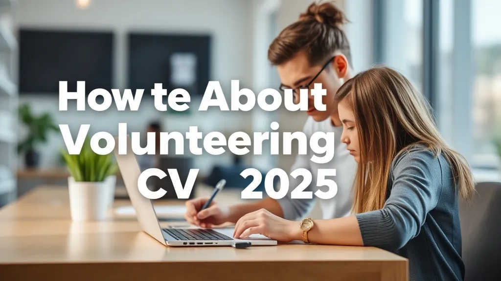 Write About Volunteering CV 2025 - Professional Swiss-style featured image | Truescho.com