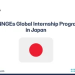HENNGEs Global Internship Program in Japan banner showing the Japanese flag.