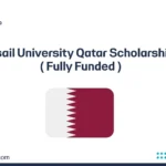Lusail University Qatar Scholarship 2026 – Fully Funded Scholarship for International Students with Qatar flag illustration.