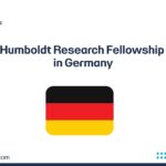 Humboldt Research Fellowship in Germany poster showing the German flag and truescho.com logo.