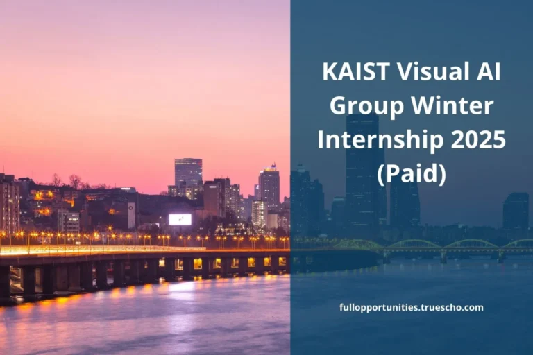 KAIST Visual AI Group Winter Internship 2025 (Paid)